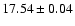 $17.54\pm0.04$