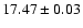 $17.47\pm0.03$