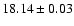 $18.14\pm0.03$