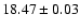 $18.47\pm0.03$