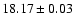 $18.17\pm0.03$
