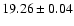$19.26\pm0.04$