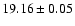 $19.16\pm0.05$