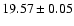 $19.57\pm0.05$