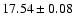 $17.54\pm0.08$