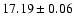 $17.19\pm0.06$