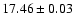 $17.46\pm0.03$