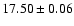 $17.50\pm0.06$