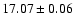 $17.07\pm0.06$