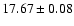 $17.67\pm0.08$