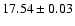 $17.54\pm0.03$
