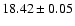 $18.42\pm0.05$