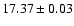 $17.37\pm0.03$