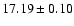 $17.19\pm0.10$