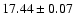 $17.44\pm0.07$