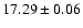 $17.29\pm0.06$