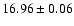 $16.96\pm0.06$