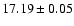 $17.19\pm0.05$