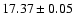 $17.37\pm0.05$