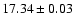 $17.34\pm0.03$
