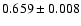 $0.659\pm0.008$