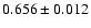 $0.656\pm0.012$