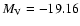 $M_{\rm V} = - 19.16$