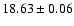 $18.63\pm0.06$