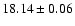 $18.14\pm0.06$