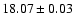 $18.07\pm0.03$