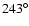$243^{\circ}$