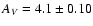 $A_{V}=4.1\pm0.10$