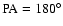 ${\rm PA}= 180^{\circ}$