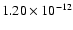 $1.20\times10^{-12}$