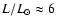 $L/L_{\odot} \approx 6$