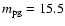 $m_{\rm pg}=15.5$