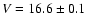 $V=16.6\pm0.1$