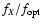 $f_{X}/f_{\rm opt}$