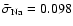 $\bar{\sigma}_{\rm Na}=0.098$