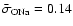 $\bar{\sigma}_{\rm ONa}=0.14$