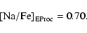 \begin{displaymath}\rm [Na/Fe]_{\rm EProc}=0.70. \end{displaymath}
