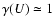 $\gamma(U)\simeq1$