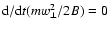 ${\rm d}/{\rm d}t(mw_{\perp}^{2}/2B)=0$