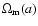 $\Omega _{\rm m}(a)$