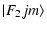 $\displaystyle \vert F_{2}jm\rangle$