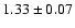 $1.33 \pm 0.07$