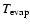 $T_{\rm evap}$