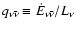 $q_{\nu\bar\nu} \equiv \dot E_{\nu\bar\nu}/L_{\nu}$