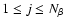$ 1 \le j \le N_\beta$