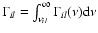 $\Gamma_{il} = \int_{\nu_{il}}^\infty \Gamma_{il}(\nu) {\rm d}\nu$